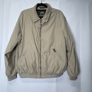 Vintage Weatherproof Mens Lightweight Full Zip Jacket Coat Collared Khaki L/G‎